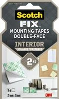 3M Scotch-Fix Indoor Mounting Squares 25