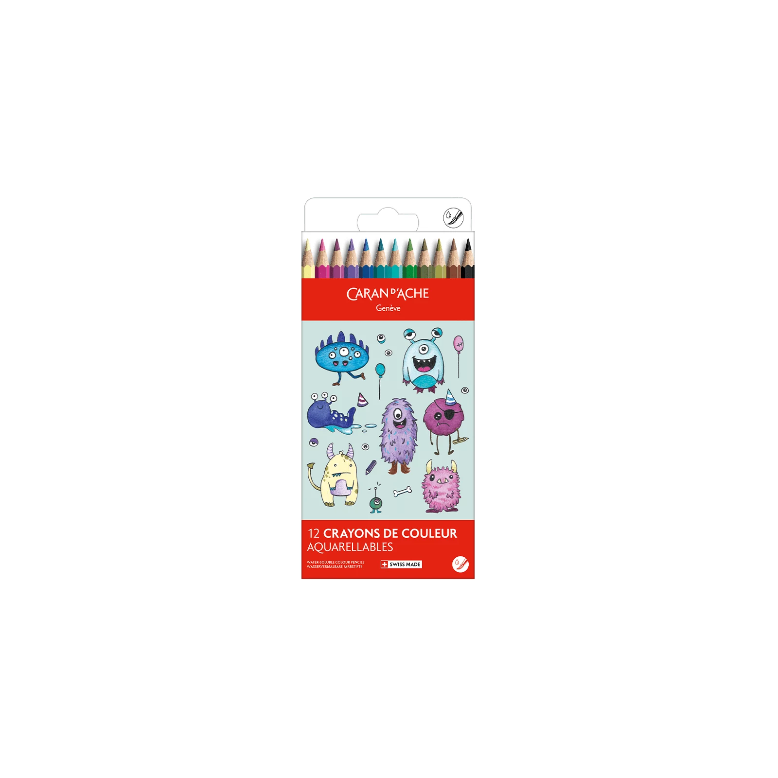 Caran d`Ache Swisscolor Kawaii Monsters ūdenī