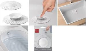 Metaltex universāls silikona kanalizācijas vāciņš 2-in-1
