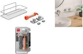 Metaltex Reflex Luxy Vacuum-Fix sienas plaukts