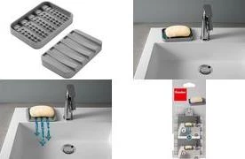Metaltex Gravity-Soap ziepju paliktnis, pelēks, PEVA/EVA