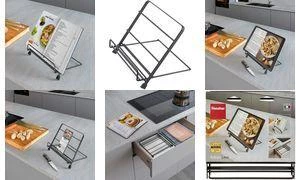 Metaltex Tokyo LAVA matēti melns pavārgrāmatu