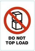 RILLPRINT DO NOT TOP LOAD pastāvīgas