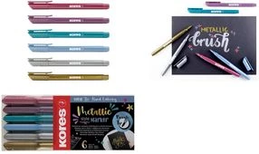 Kores Fasermaler Brush Tip Marker Metallic