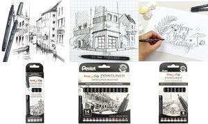 PentelArts Permanent Fineliner Pointliner 8 gabalu