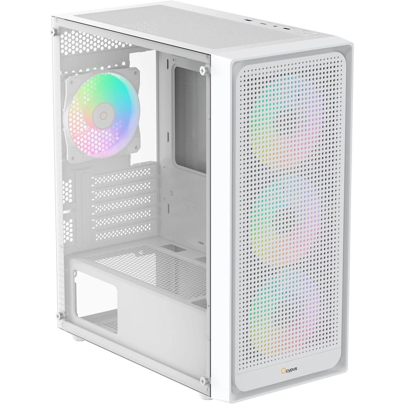 Ocypus Gamma C50 ARGB balts Mid-Tower