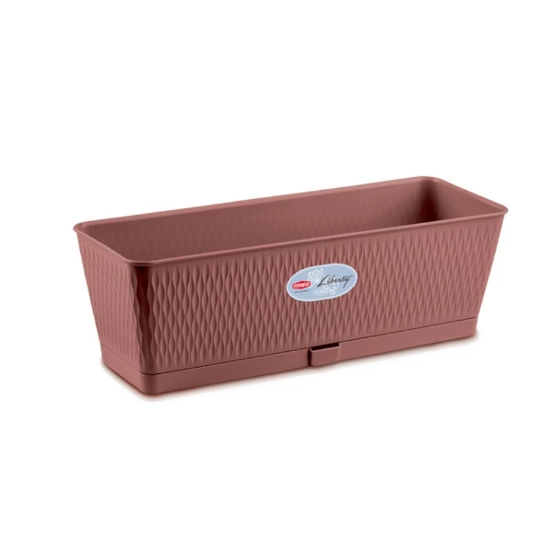 STEFANPLAST Liberty ziedu kaste 50x18x16cm brūna