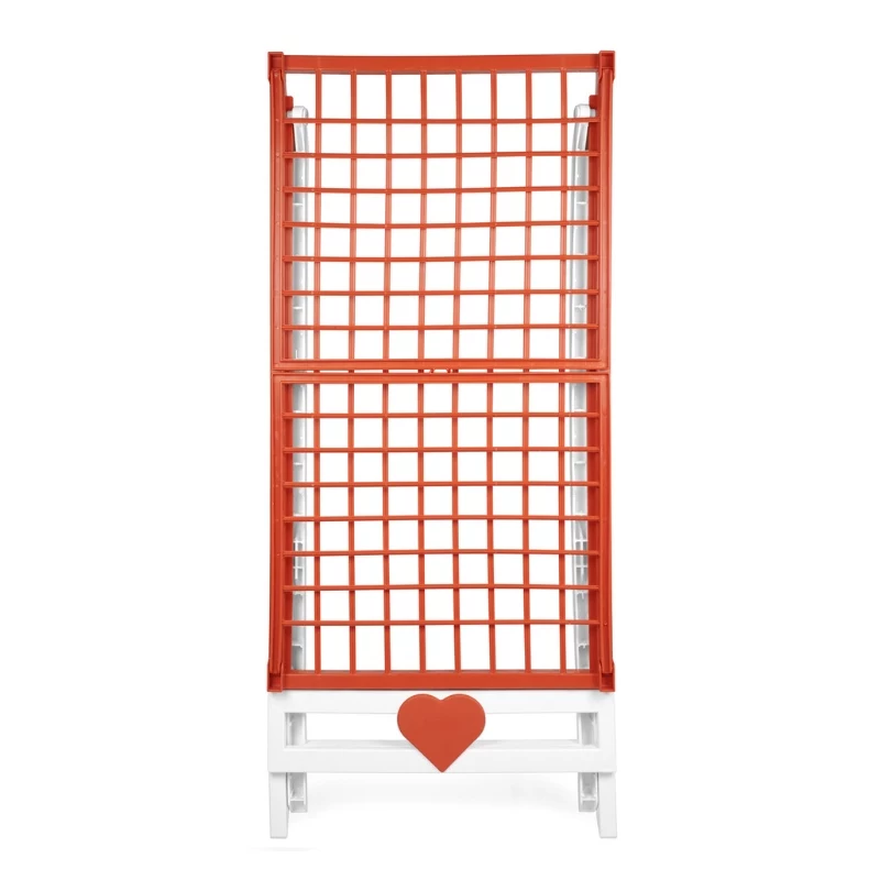 GIOSTYLE Love veļas žāvētājs balts/oranžs 180x56x96cm