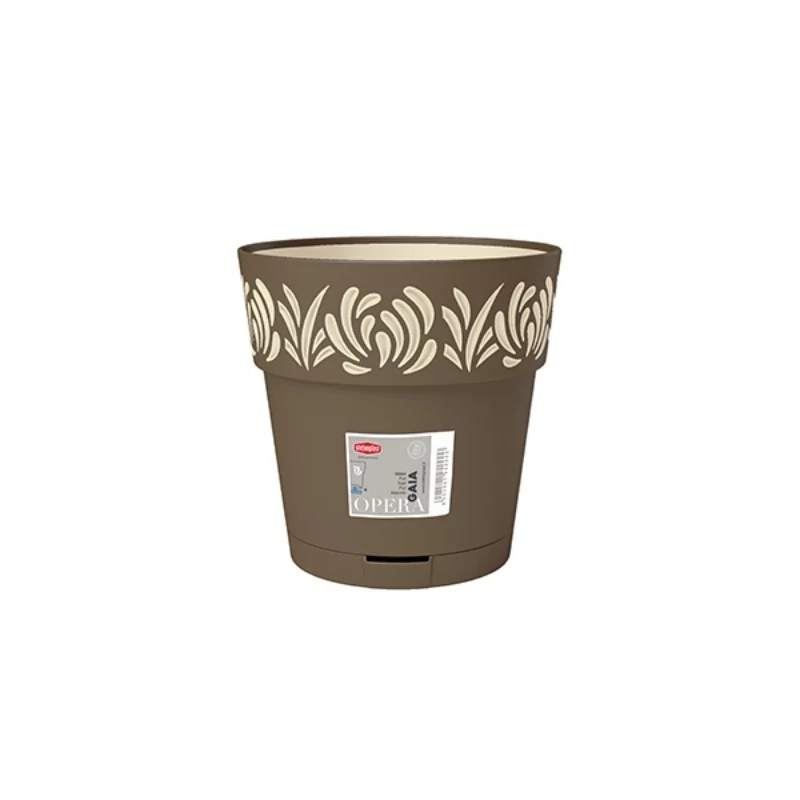 STEFANPLAST Gaia Flower Pot with Tray