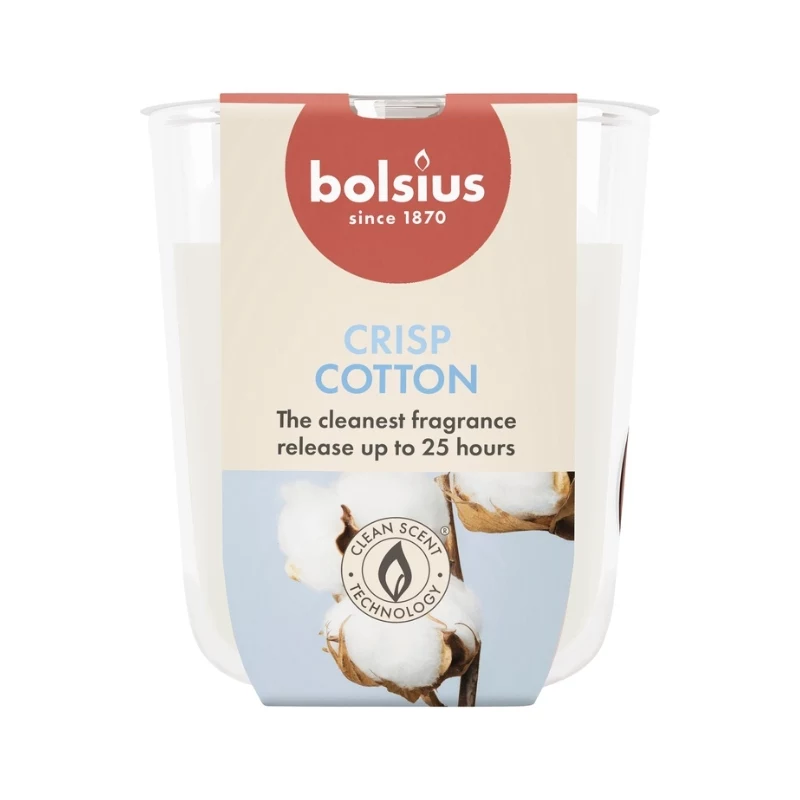 BOLSIUS True Scents svece stikla traukā