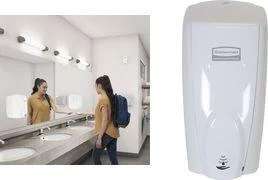 Rubbermaid AutoFoam Sensor Soap Dispenser, balts