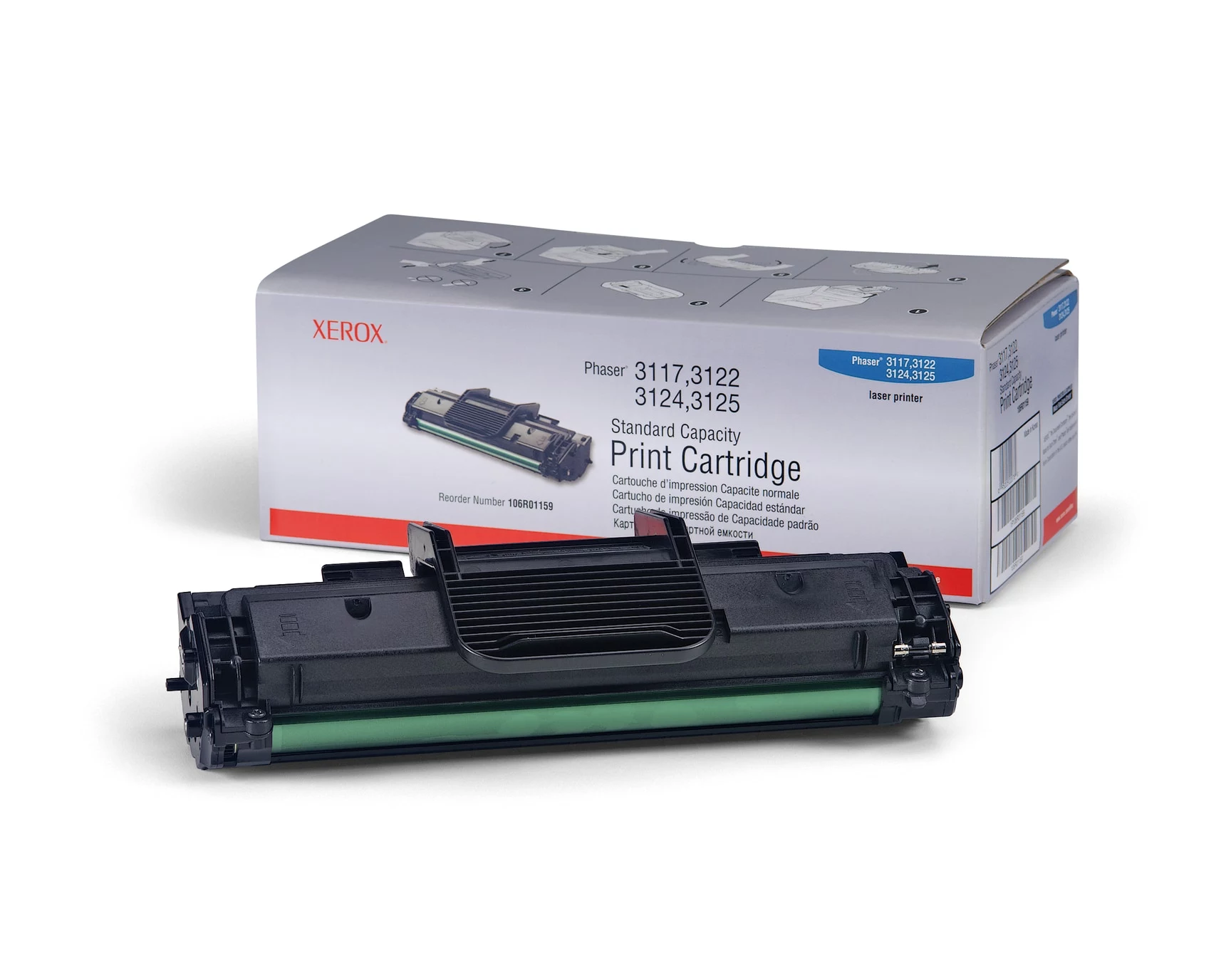 Xerox Phaser 3124 oriģinālā melnā tonera