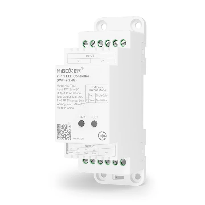 MiBoxer TW2 2-in-1 sliežu LED kontrolieris