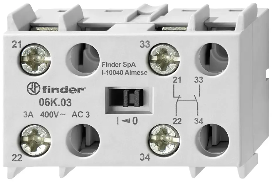 Finder palīgkontaktu modulis 6K.04 sērijas
