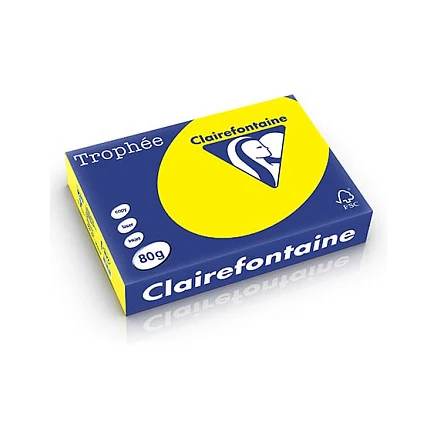 Clairefontaine Trophée 2913C A5 intensi dzeltenas