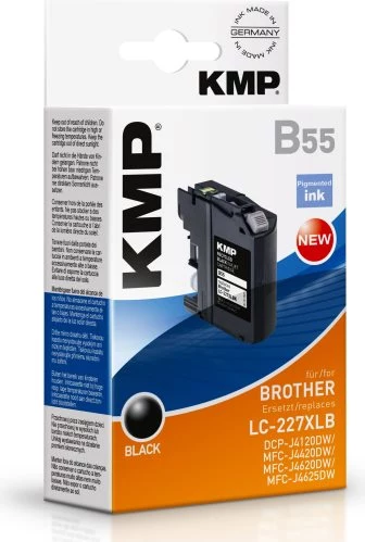 KMP B55 melna saderīga tintes kasetne