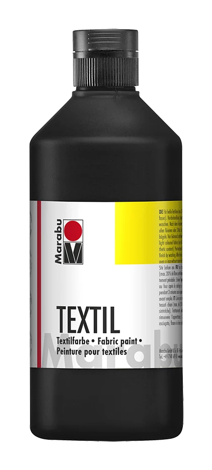 Marabu Textil auduma krāsa, melna, 500