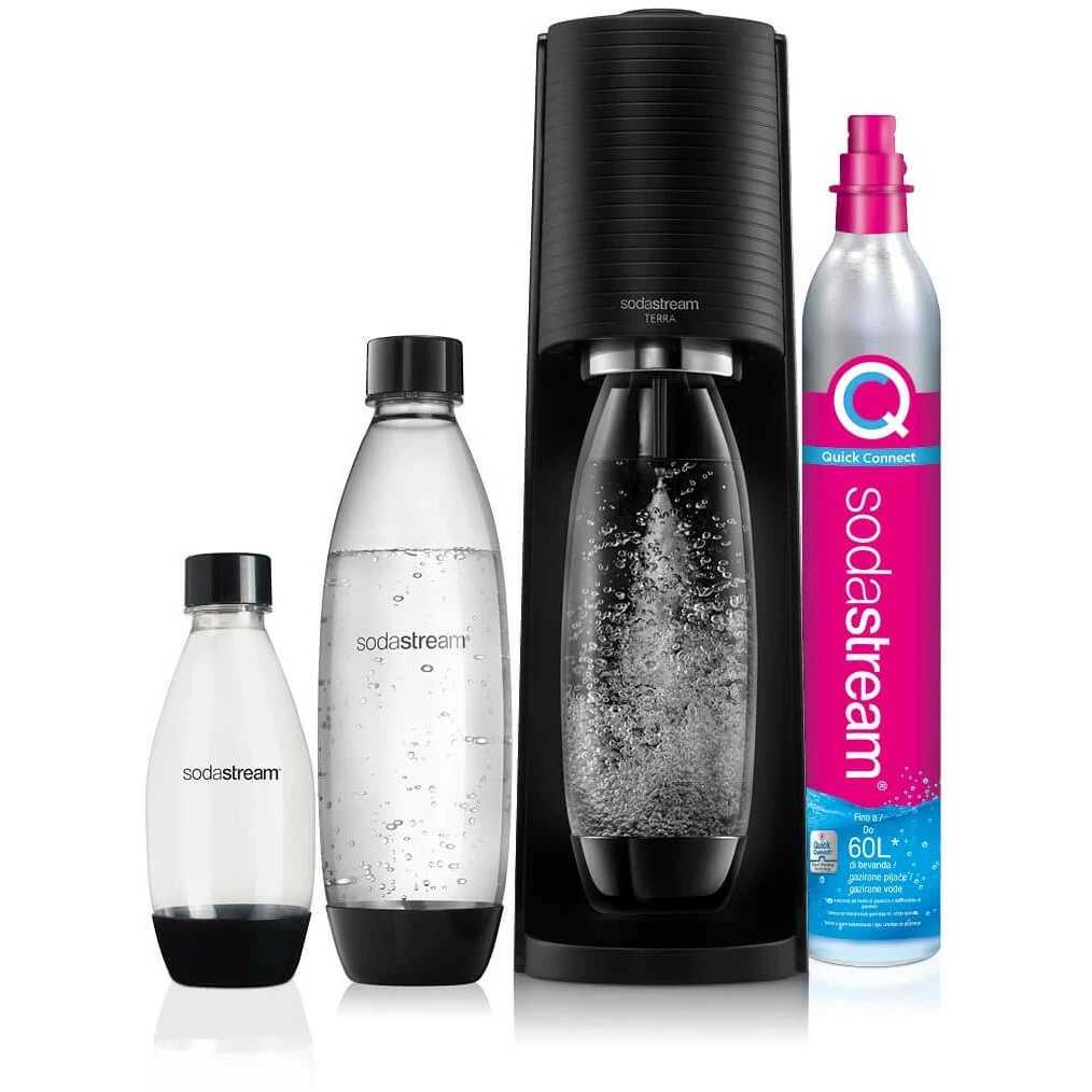 SodaStream Terra Megapack Black gāzētā ūdens