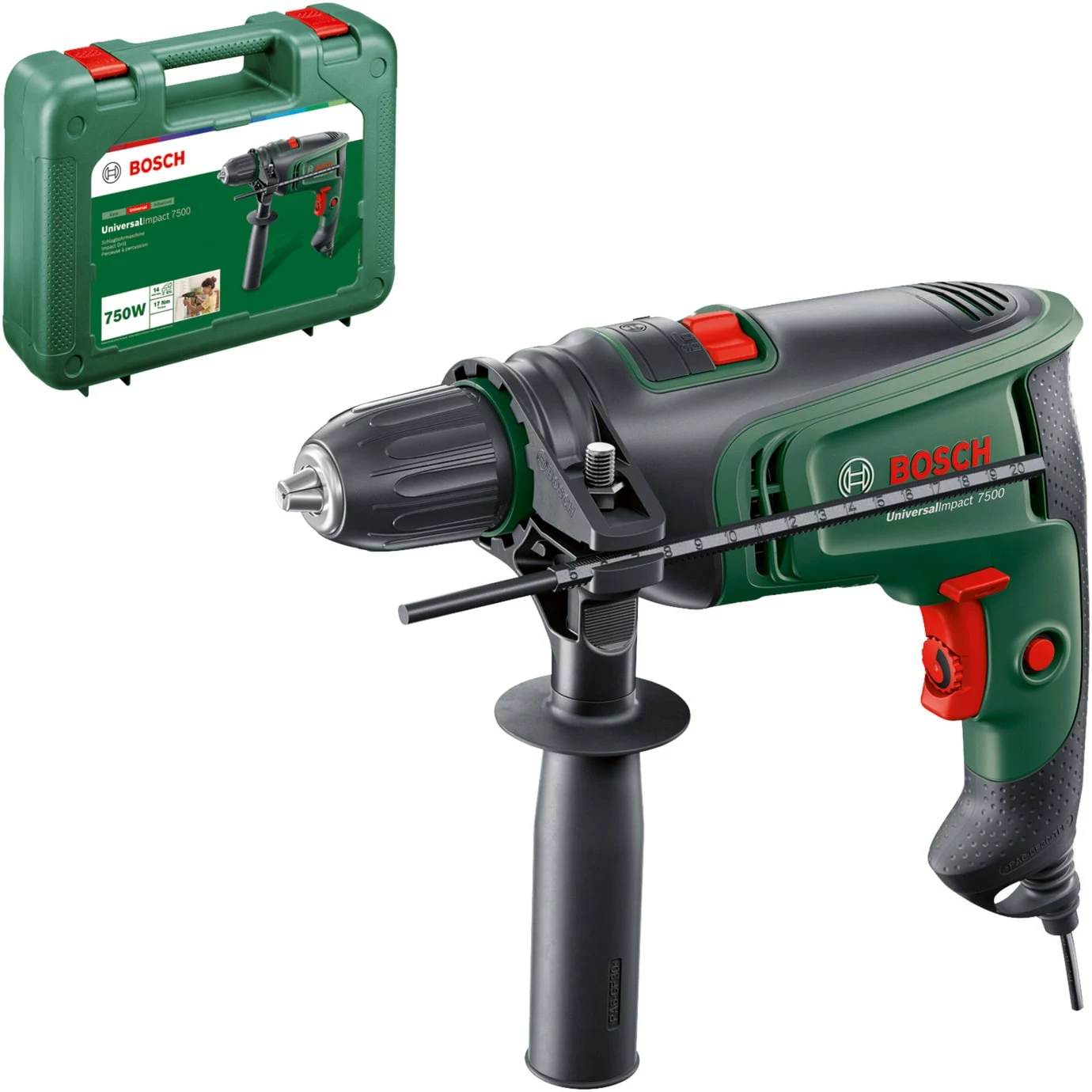 Bosch UniversalImpact 7500 triecienurbjmašīna, 750 W