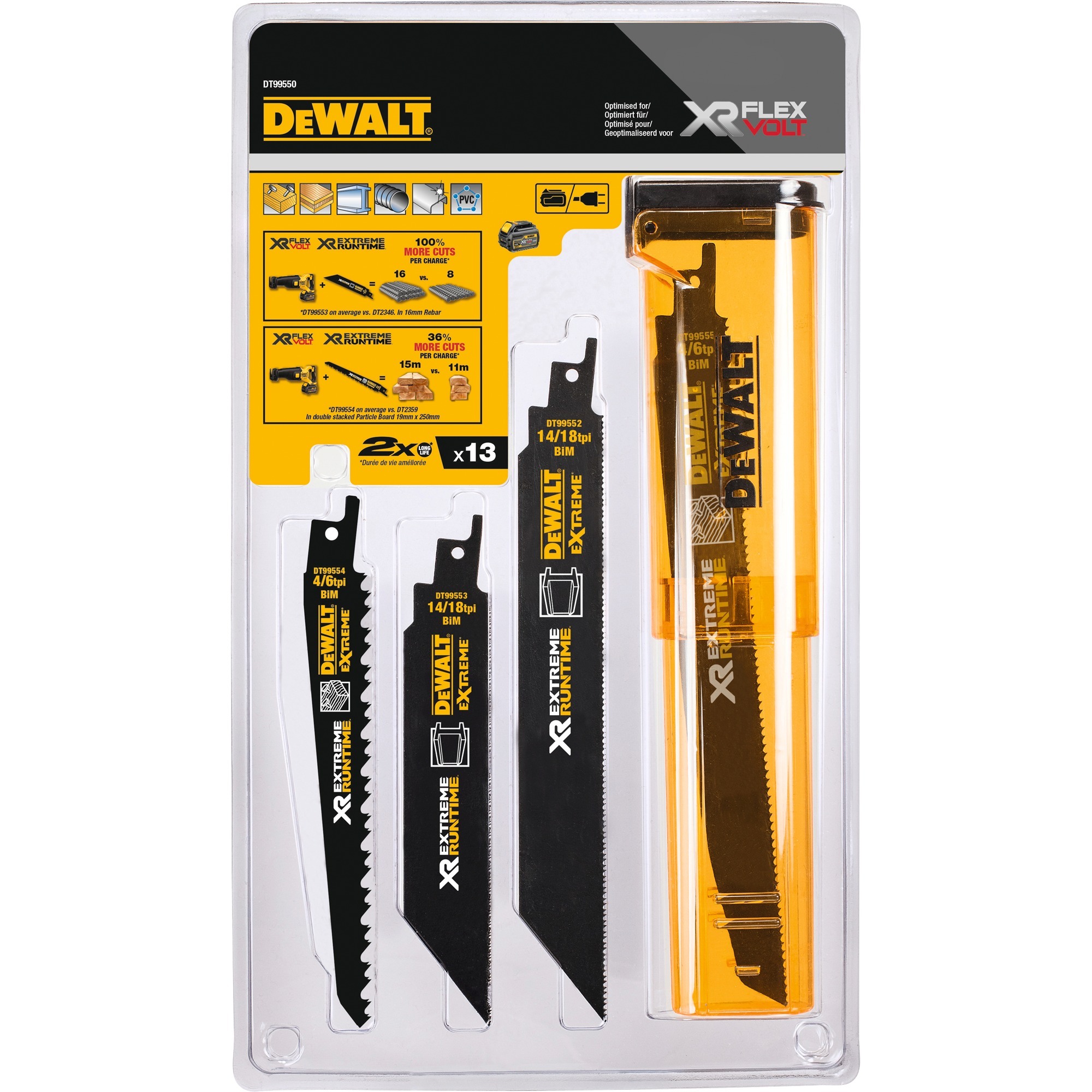 DeWalt Extreme Runtime DT99550-QZ zāģa asmeņu