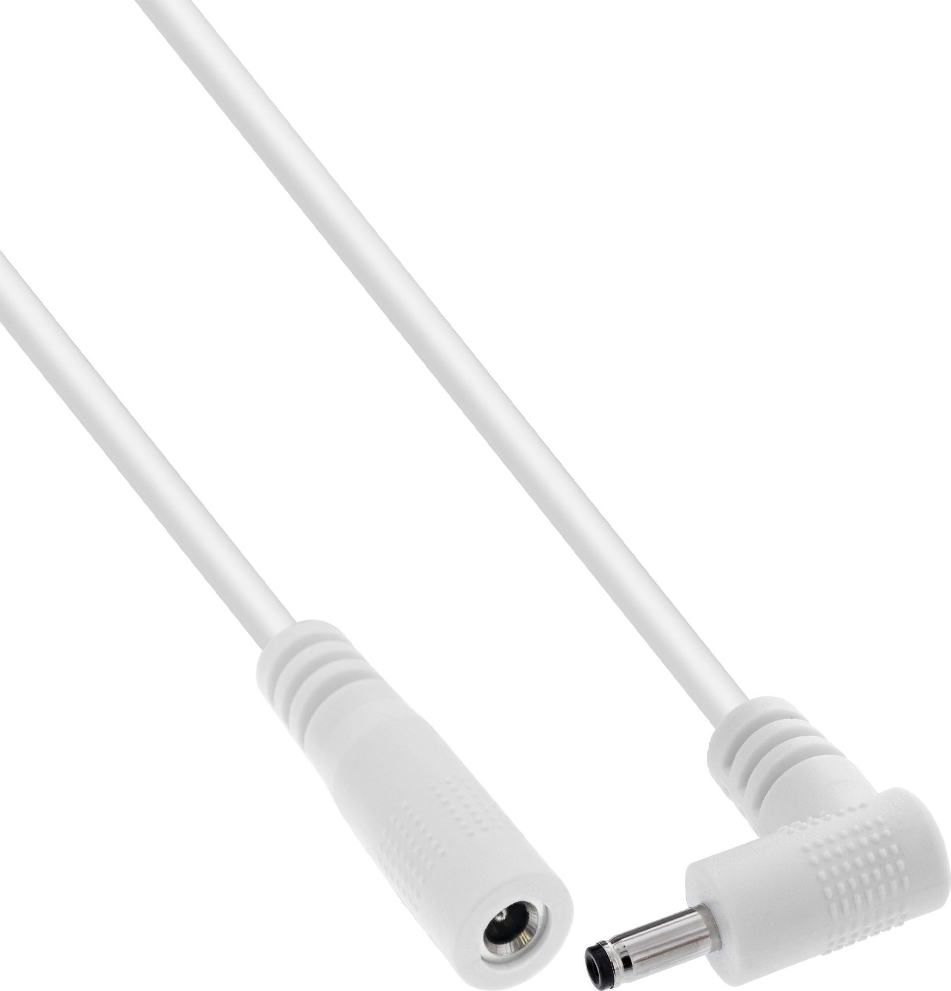 InLine® DC pagarinājuma kabelis ar leņķa