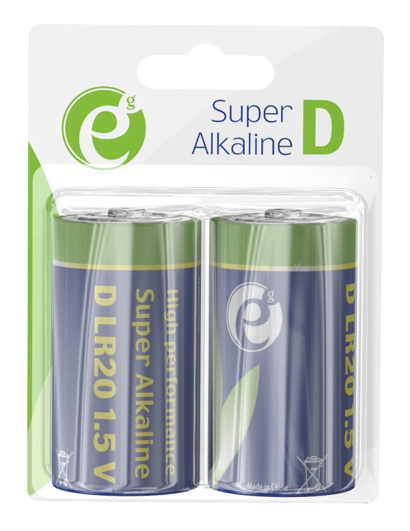 Gembird LR20 alkalīnā baterija (D tips)