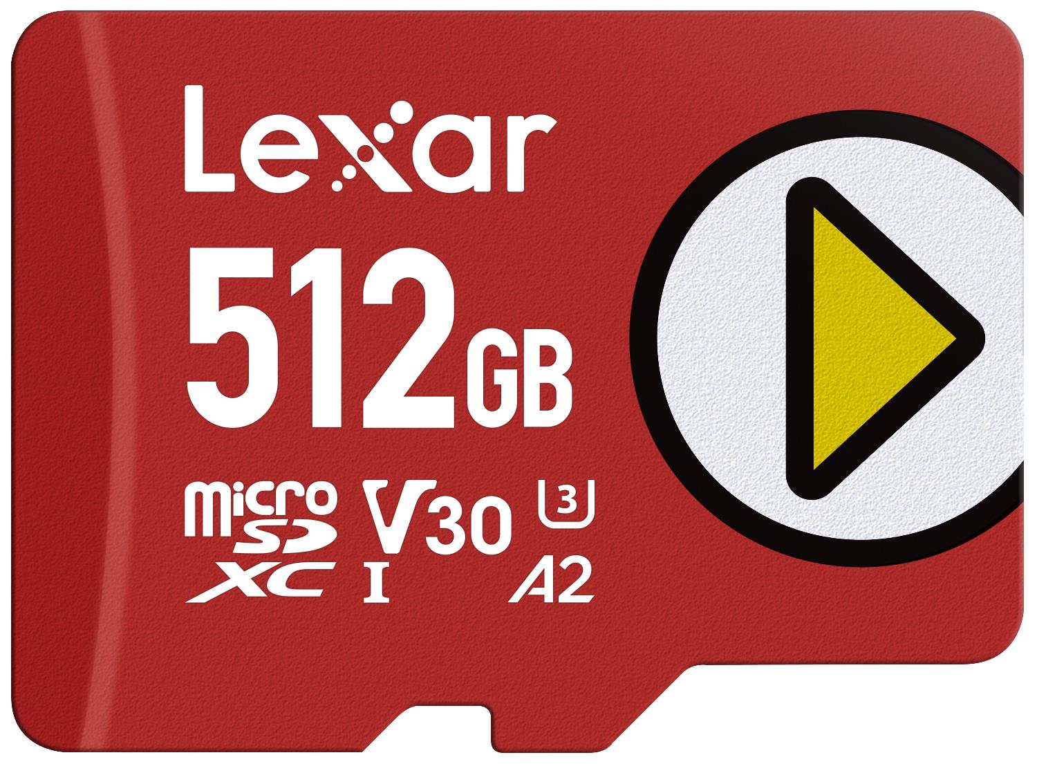 Lexar PLAY 512GB microSDXC UHS-I atmiņas