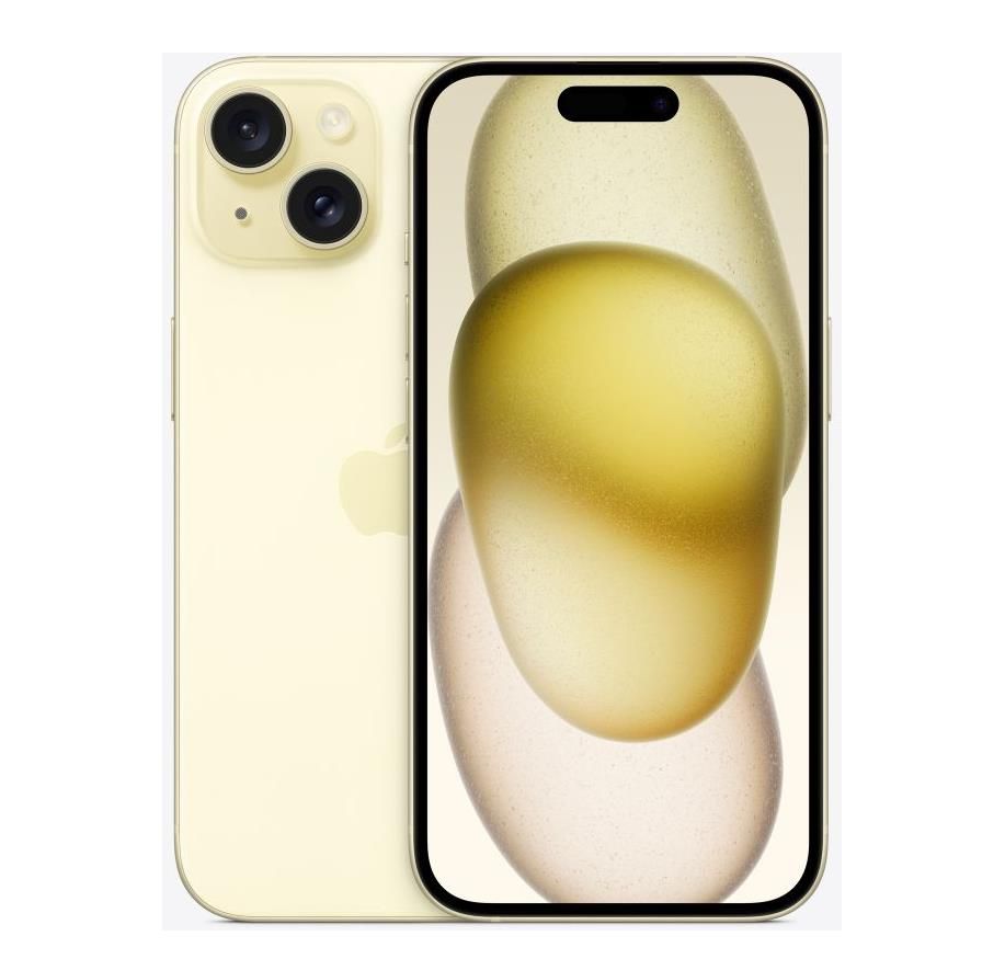 Apple iPhone 15 128GB dzeltens MTP23