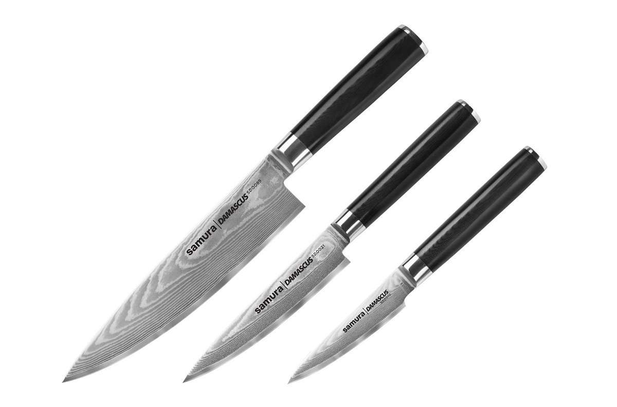 SAMURA Damascus virtuves nažu komplekts (SD-0230)