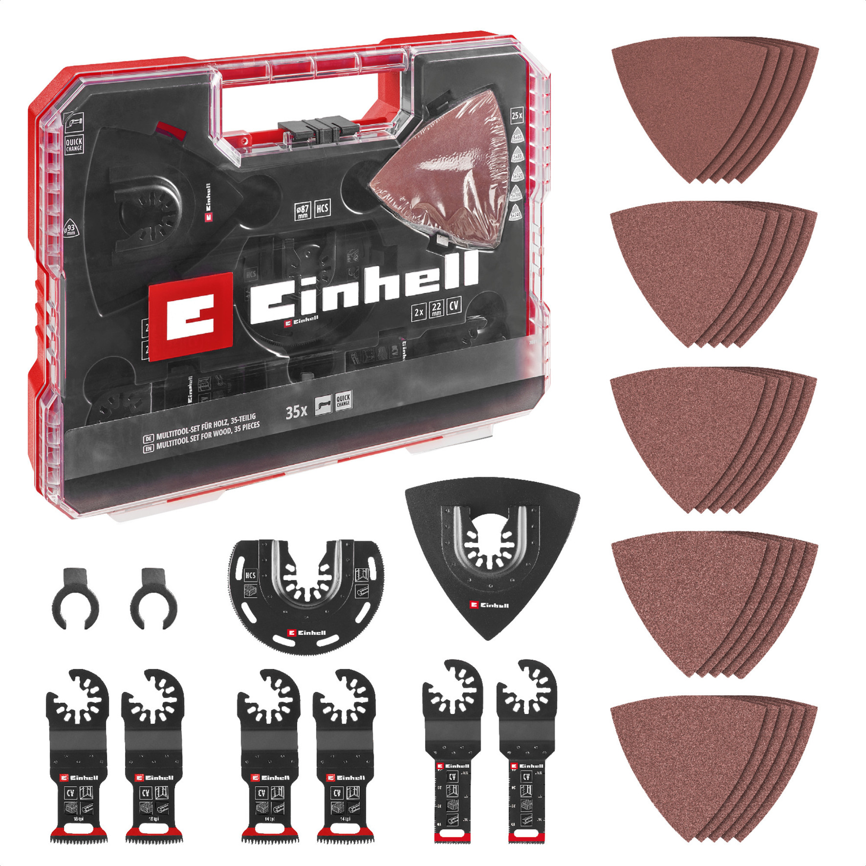 Einhell 708136 daudzfunkciju instrumenta piederumu komplekts