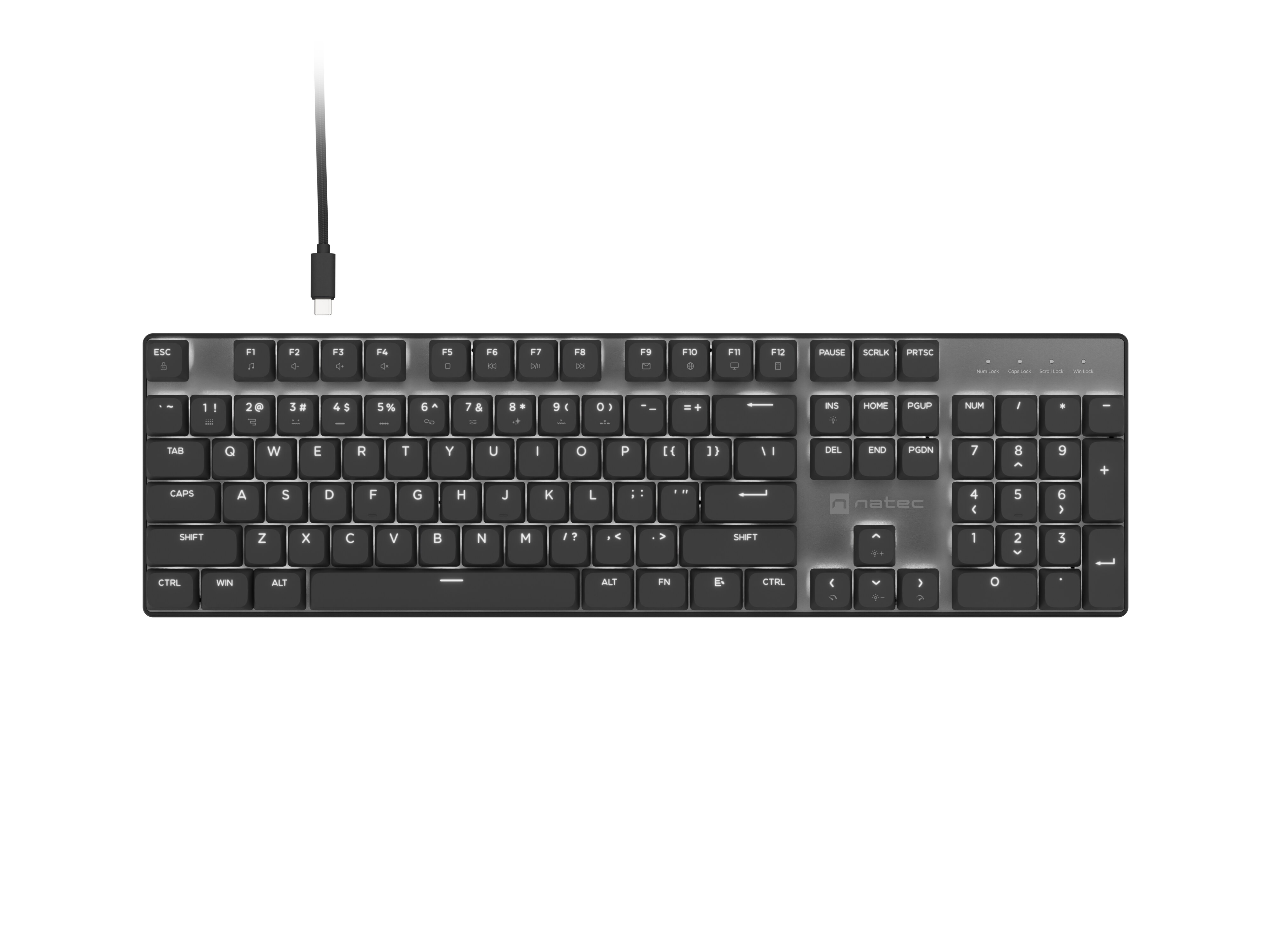 Natec Amberjack vadu tastatūra, US izkārtojums