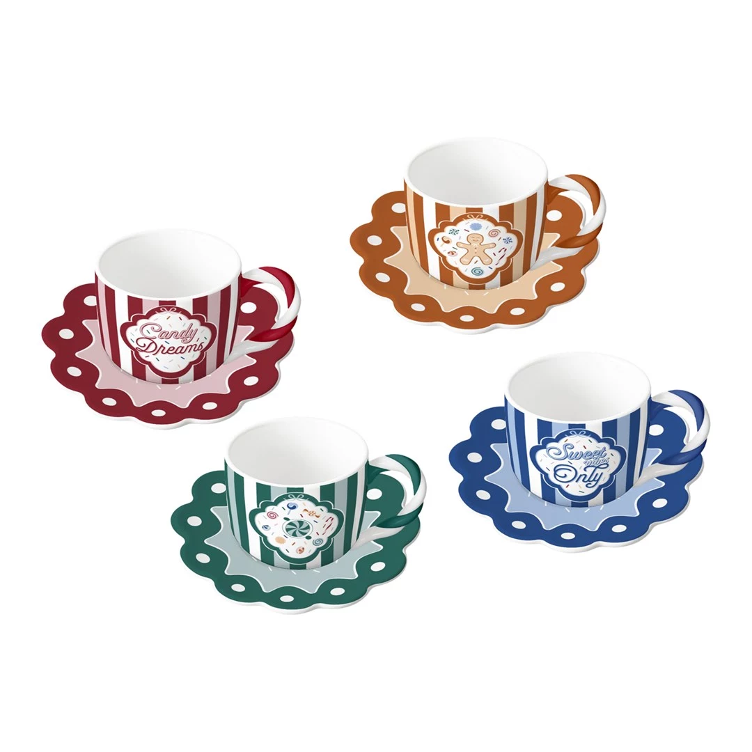 Bialetti Candyland komplekts ar 4 krūzēm