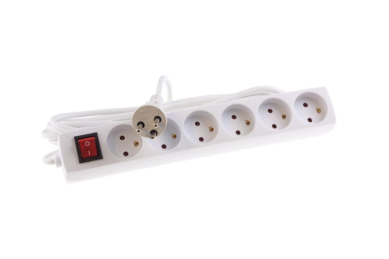 Mercodan EL kontaktligzdu bloks ar 6
