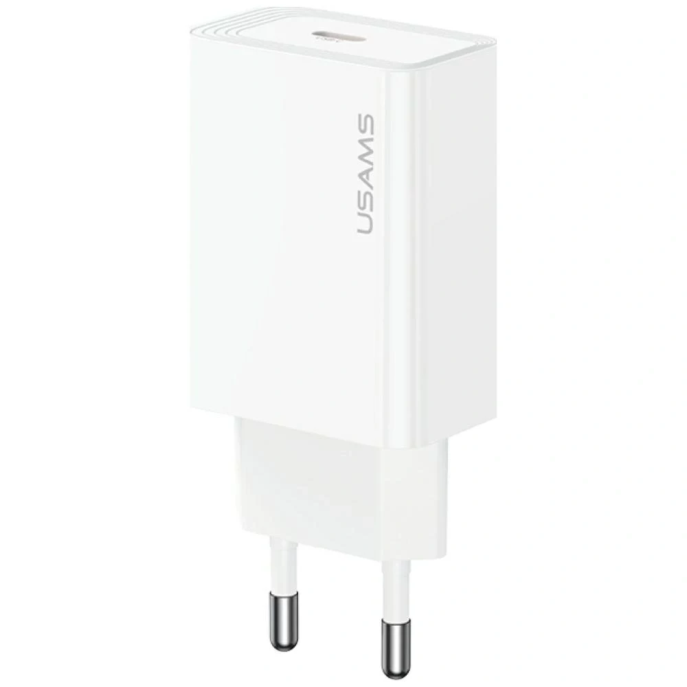 Usams lādētājs T69 20W USB-C balts