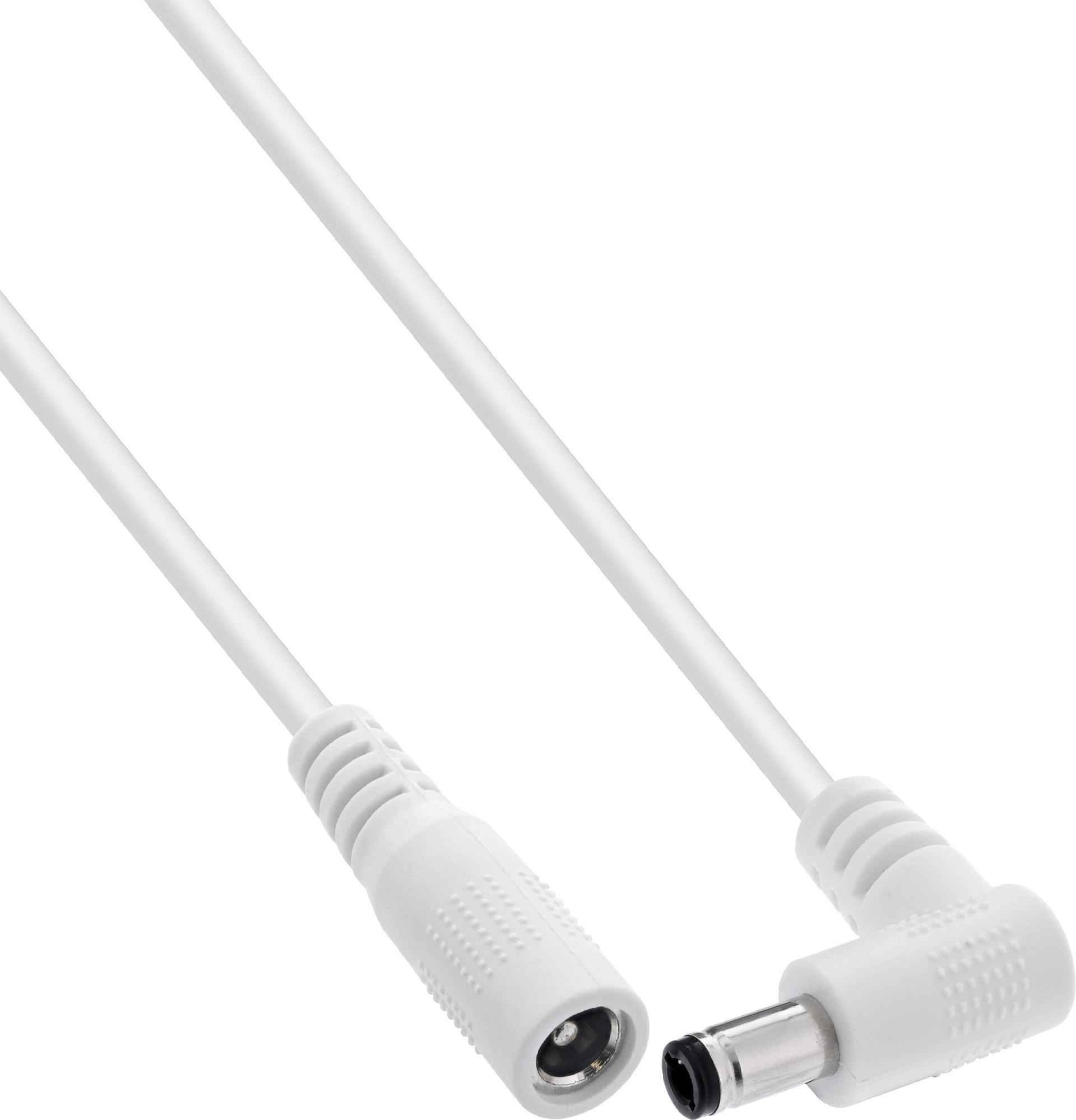 InLine® DC pagarinājuma kabelis ar leņķa