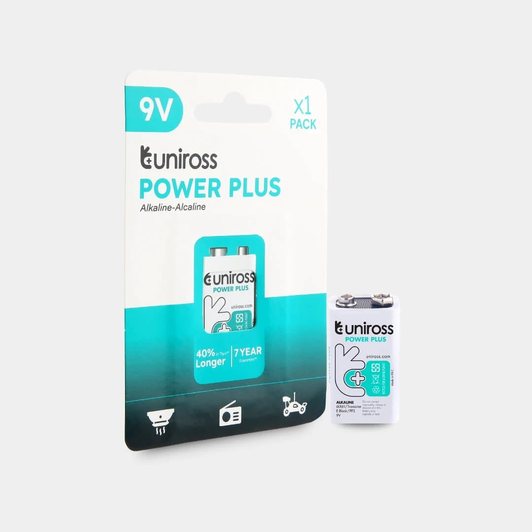 Uniross Power Plus sārma baterija 6LR61