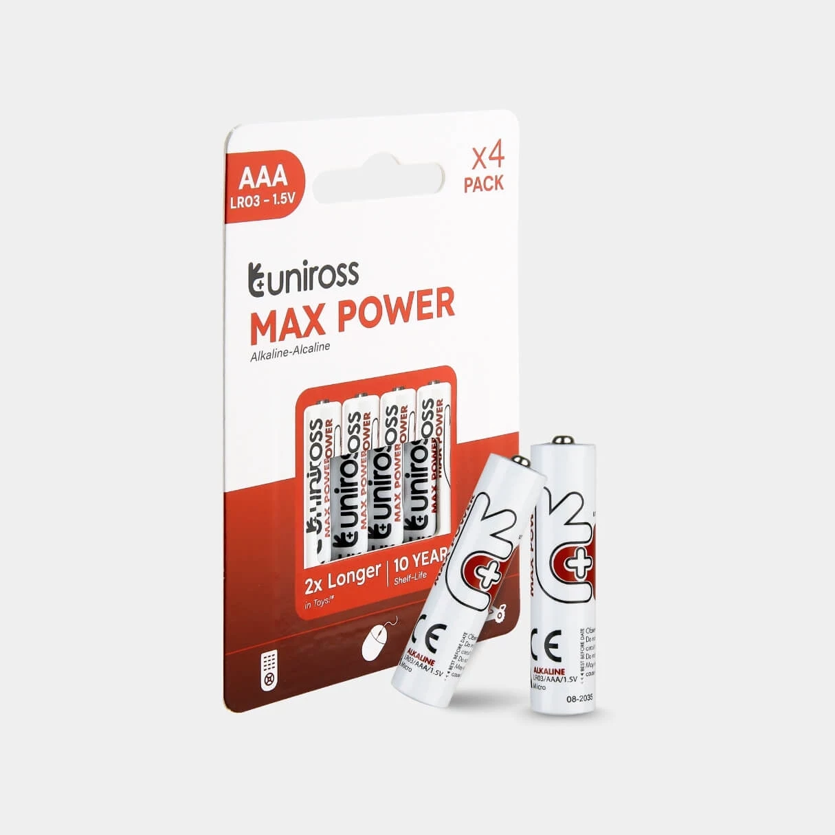 Uniross Max Power sārma baterijas AAA