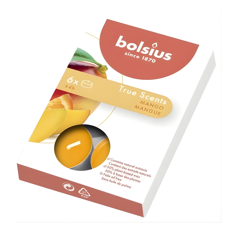 Bolsius True Scents aromātiskās tējas sveces
