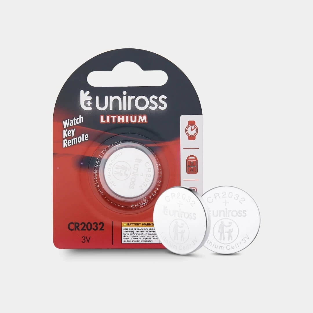 Uniross litija baterija CR2032, 1 gab