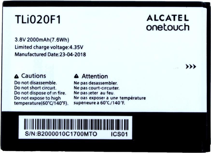 Alcatel oriģinālais akumulators - TLI20F1 -