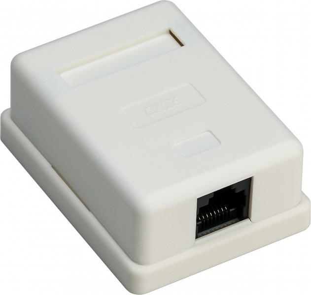 Goobay RJ45 tīkla kontaktligzda, balta (77632)