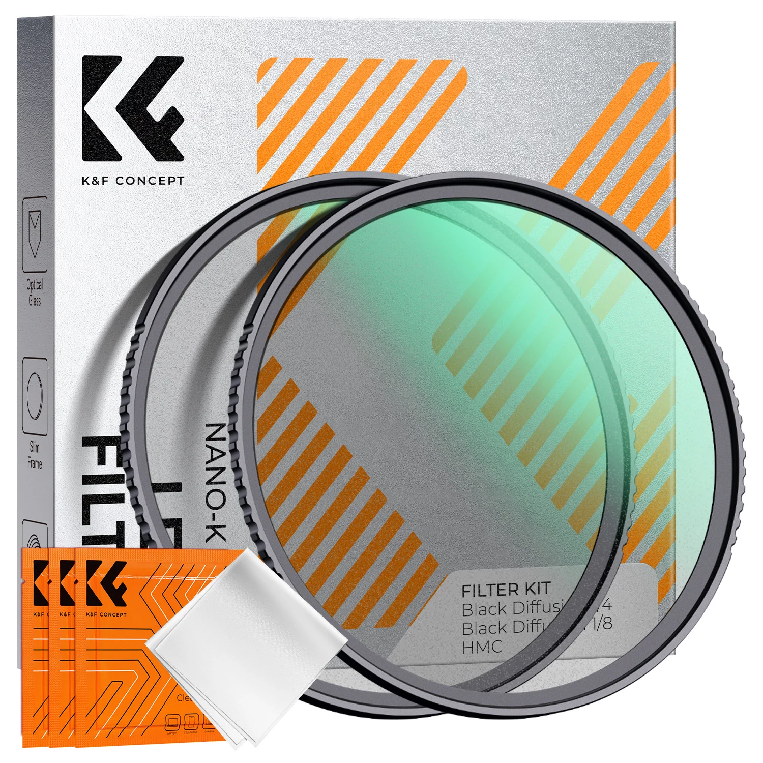 K&F Concept 2-in-1 Black Diffusion filtru