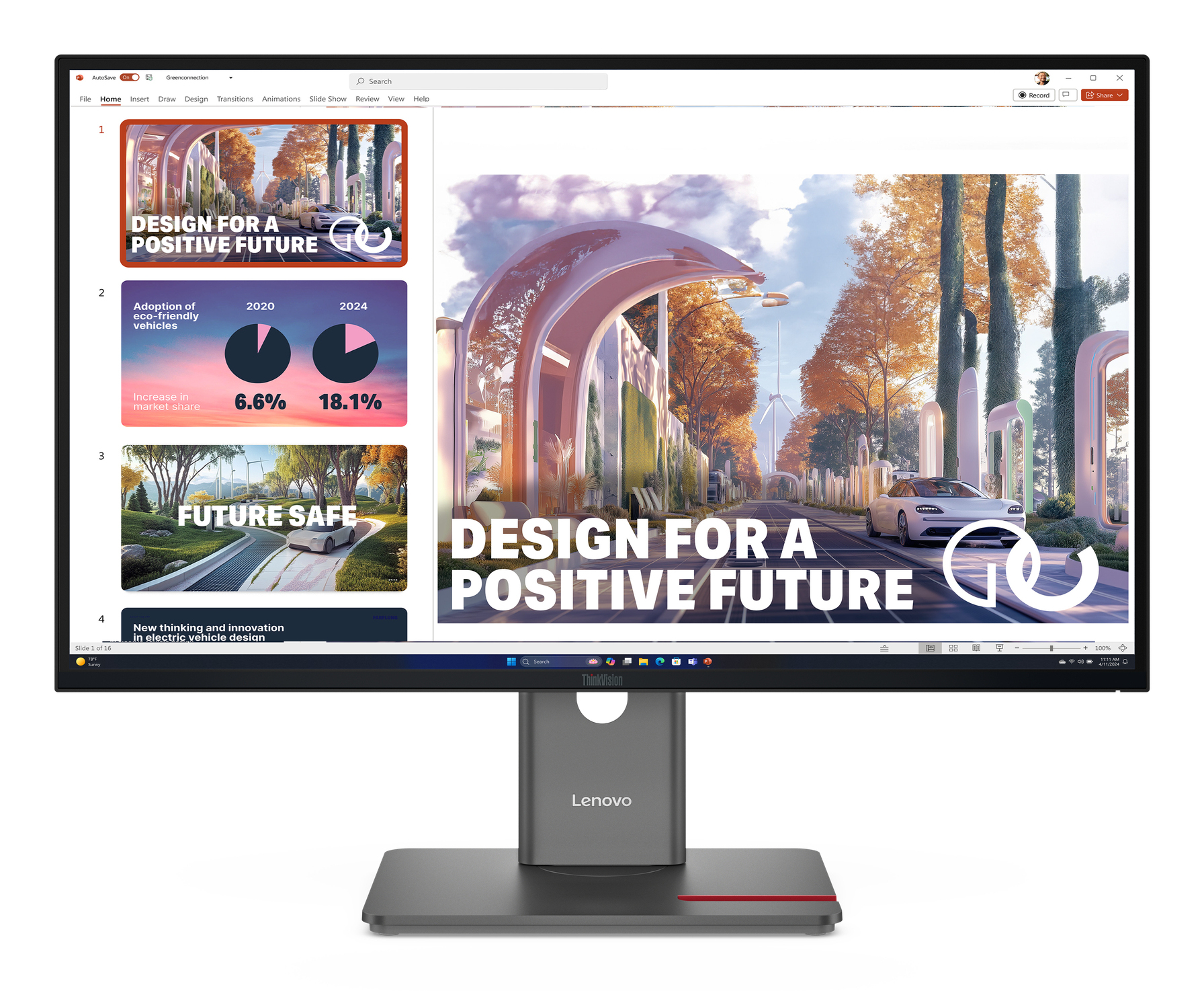 Lenovo monitors ThinkVision P27QD-40 27`` ar