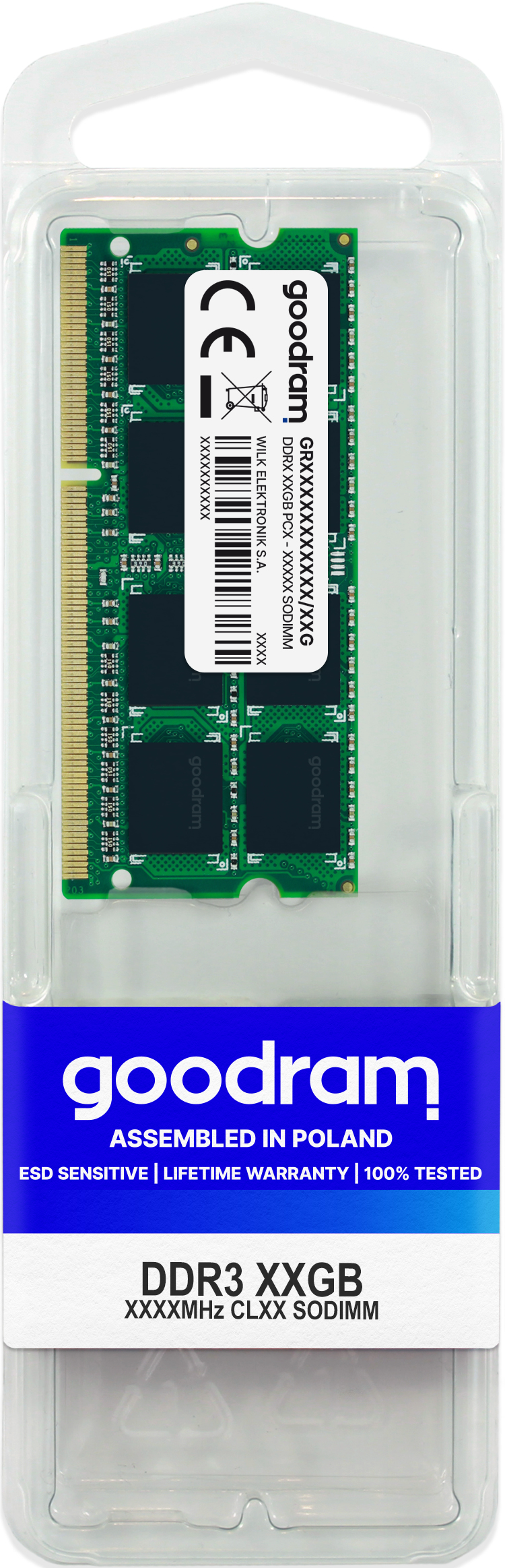 GOODRAM 8GB DDR3 1333MHz CL9 SO-DIMM