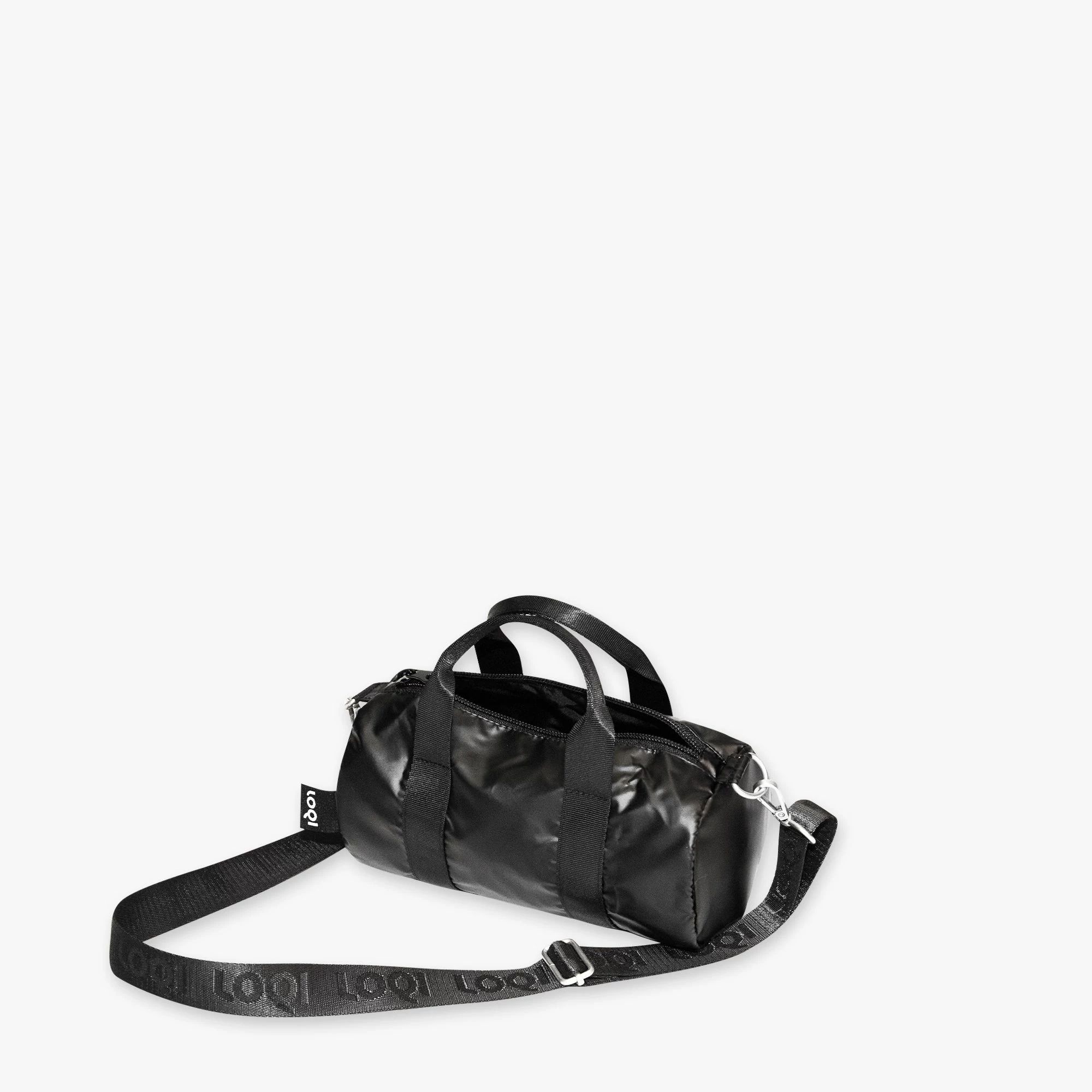 LOQI Metallic Weekender soma – melna