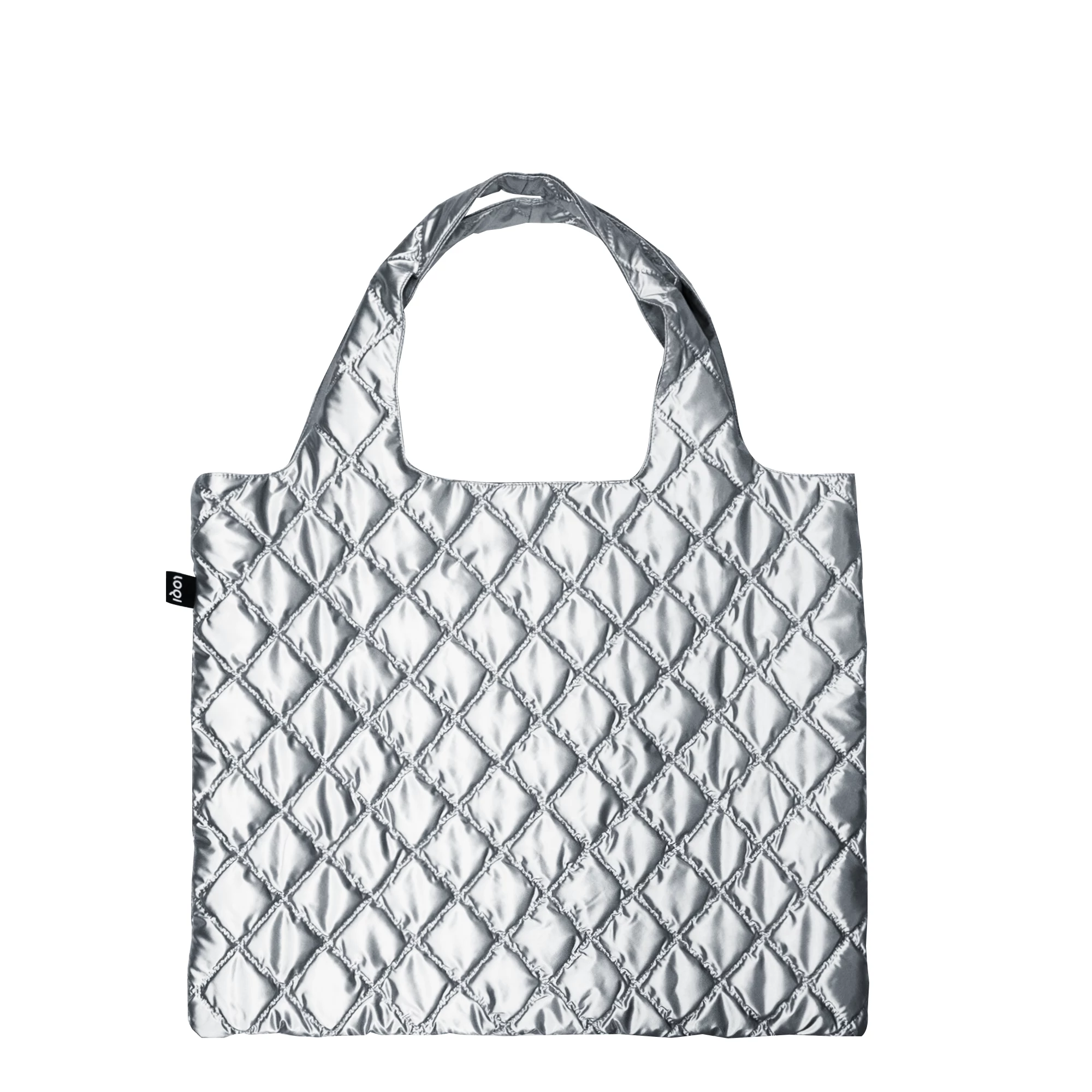 LOQI Metallic soma – sudraba Puffy