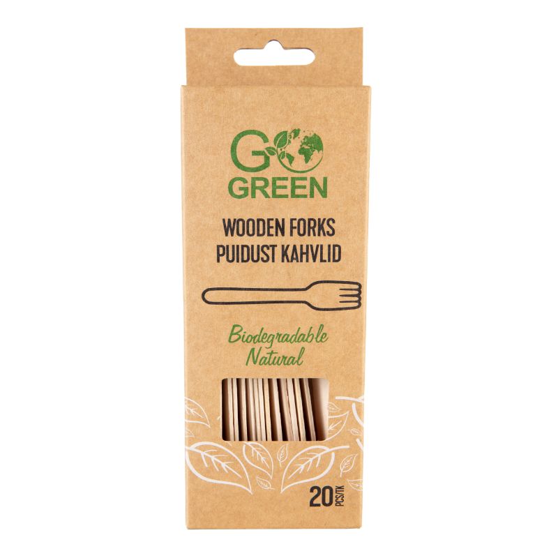 Gogreen Go Green koka dakšiņas, 20