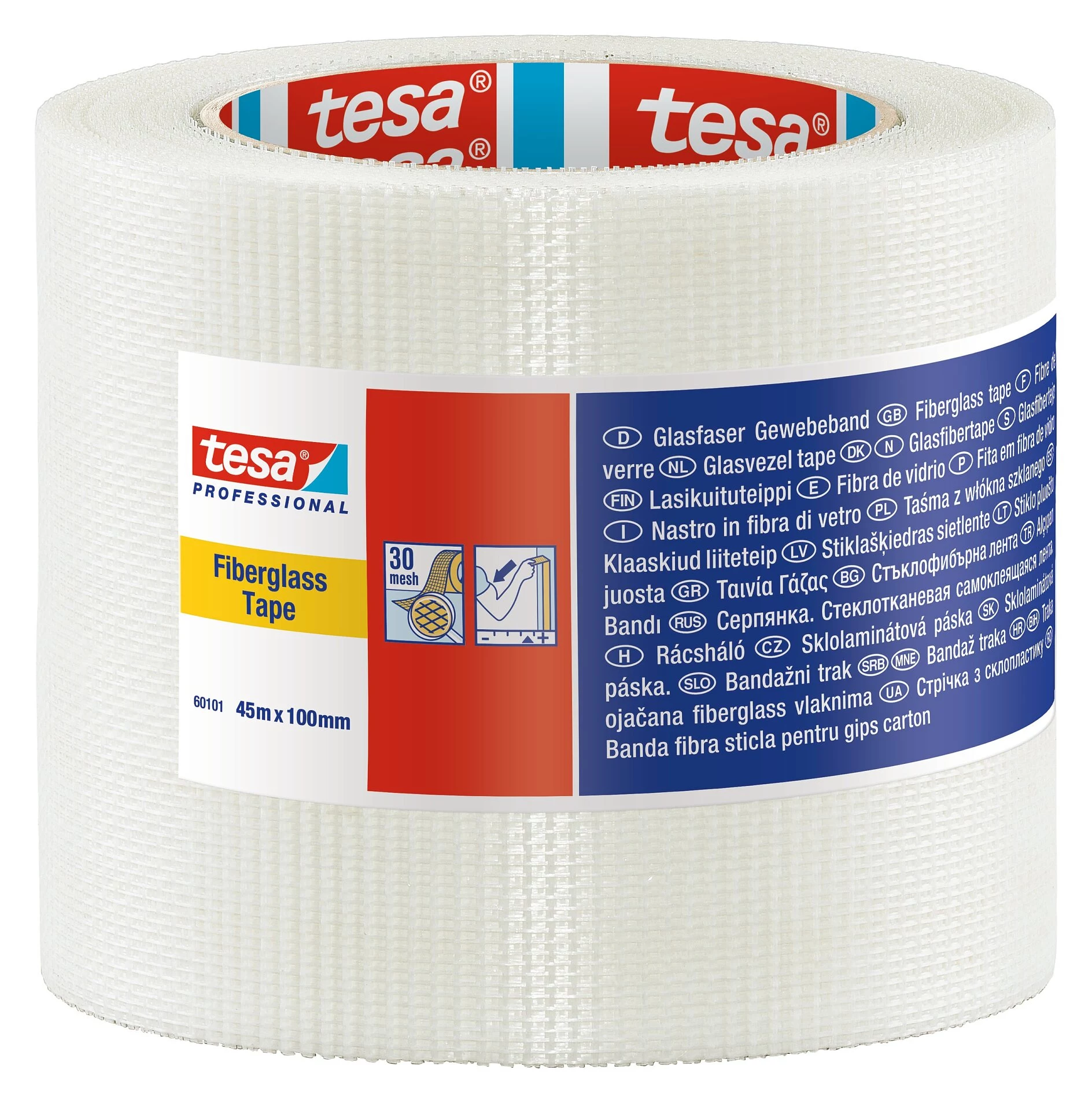 Tesa 60101-00003-00 auduma līmlente balta (G
