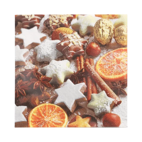 PAPSTAR "Cinnamon Stars" Ziemassvētku salvetes