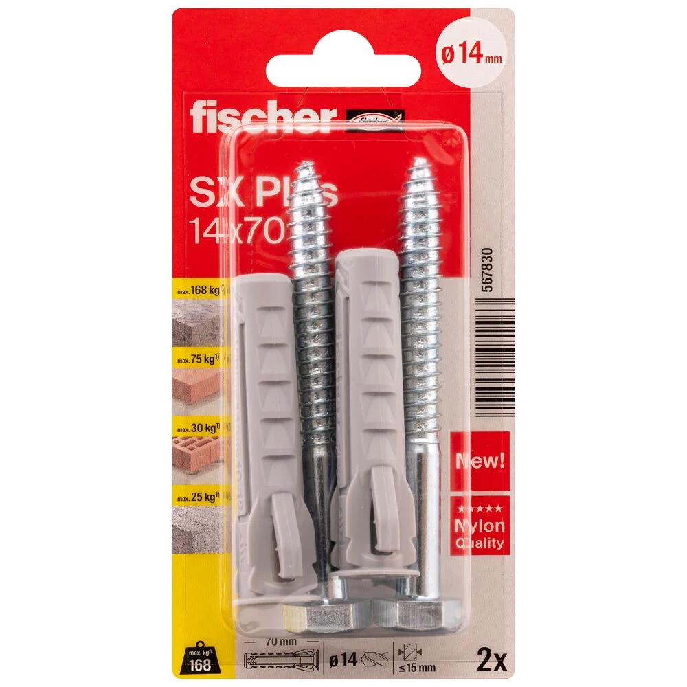 Fischer SX Plus dībelis 70 mm
